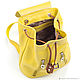 Womens leather backpack 'jolie' (yellow). Backpacks. Russian leather Guild. My Livemaster. Фото №4