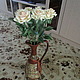 Персиковая роза. Керамическая флористика, Цветы, Краснодар,  Фото №1