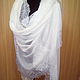 Stole from the finest pashmina with French lace, Wraps, Moscow,  Фото №1