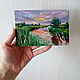 'Milk rivers, jelly banks ' miniature oil painting, Pictures, Moscow,  Фото №1