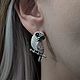 Серьги «Совы». Серьги классические. Веселый Викинг. Ярмарка Мастеров.  Фото №4