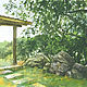 Облачный день. Картины. Shapeofmyart. Ярмарка Мастеров.  Фото №4
