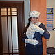 Set 'Boyarynya 3' (cap mittens bib). Headwear Sets. Irennovikova. Online shopping on My Livemaster.  Фото №2