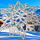 SNOWFLAKE WITH SILVERING 2 PIECES, Dream Catcher Materials, Vacha,  Фото №1