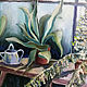 Order The Conservatory oil painting. Viktorianka. Livemaster. . Pictures Фото №3