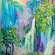 'Northern Thailand. The Mok Fah waterfall' original oil painting on canvas, Pictures, Voronezh,  Фото №1