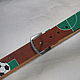The FOOTBALL leather belt. Straps. ZERGY. Online shopping on My Livemaster.  Фото №2