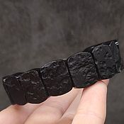 Украшения handmade. Livemaster - original item Bracelet natural black obsidian. Handmade.
