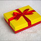 В подарочной коробочке ручной работы из плотного дизайнерского картона, украшенной атласным бантом - 200 руб.