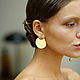 earrings: Round planet earrings. Earrings. Grigorova. Online shopping on My Livemaster.  Фото №2