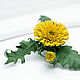 Brooch-pin: Sunny dandelion. Brooches. lanssveta. My Livemaster. Фото №5