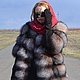 Fur coat black Fox.( Color crystal). Cross, Fur Coats, Omsk,  Фото №1