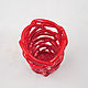 Red openwork vase. Vases. Elena Zaychenko - Lenzay Ceramics. My Livemaster. Фото №4