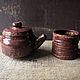 Чайник "Шино". Чайники. Медвежевик (medvezhevik_ceramics). Интернет-магазин Ярмарка Мастеров.  Фото №2