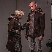 Мужская одежда handmade. Livemaster - original item Men`s coat of natural wool, 48-52 p.. Handmade.