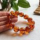 Bracelet from Baltic amber, color is tea with sparks of the sun inside. Bead bracelet. Mark Amberstein, sale amber products. Online shopping on My Livemaster.  Фото №2