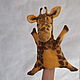 Жираф. Перчаточная кукла. Би-Ба-Бо. Кукольный театр. Тая Карт. Ярмарка Мастеров.  Фото №4