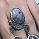 Dendra ring with moss agate made of silver IV0040-2. Ring. Sunny Silver. Online shopping on My Livemaster.  Фото №2