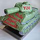 Пряник Танк (Т-34 и  "Бульдог" М41 - возможна и другая модель), Набор пряников, Москва,  Фото №1