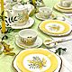 Painted porcelain tea Set Mimosa. Tea & Coffee Sets. ArtFlera (artflera). Online shopping on My Livemaster.  Фото №2