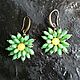 Earrings green flowers. Earrings. Jewelry Elena. My Livemaster. Фото №5