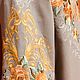 Embroidered dress 'Autumn roses' ZHP3-146. Dresses. babushkin-komod. My Livemaster. Фото №4