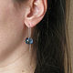 Topaz earrings, Long blue earrings,london blue topaz. Earrings. Irina Moro. My Livemaster. Фото №4
