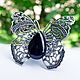 Order Ring 'Butterfly' Black onyx. Shard Noir - handmade jewelry. Livemaster. . Rings Фото №3