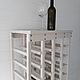 Wine rack for 28 bottles with table top. Shelving. Color Wood. My Livemaster. Фото №5