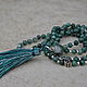 Mala rosary of emerald and silver, green rosary of 10 beryl beads, Rosary, Pereslavl-Zalesskij,  Фото №1