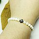 Pearl bracelet with cross. Bead bracelet. Selberiya shop. Online shopping on My Livemaster.  Фото №2
