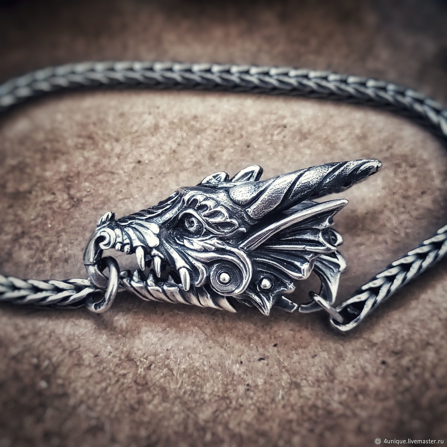 Silver lock "Dragonmax" for a bracelets and necklaces, Bead bracelet, St. Petersburg,  Фото №1
