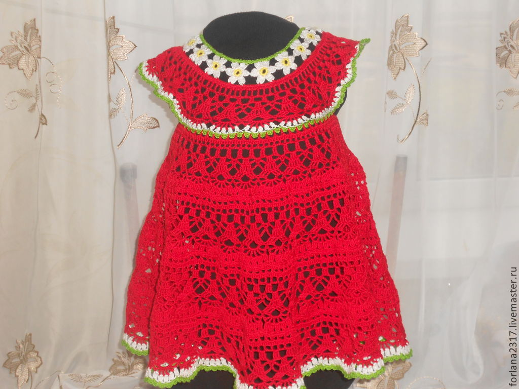 Платье Цветочная Феечка Крючком Видео 1 фото 19