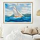 Order The picture for February 23rd with a sailboat at sea. Picture sea and ship. Olga Ermakova art. Livemaster. . Pictures Фото №3