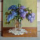 Oil painting lilacs in a vase. Pictures. picture860429. Online shopping on My Livemaster.  Фото №2