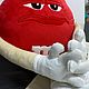 Игрушка подарок m&m's  red (эмэмдемс красный) m&m. Мягкие игрушки. Галина Додонова. Ярмарка Мастеров.  Фото №9