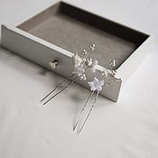 Украшения handmade. Livemaster - original item Handmade hairpins for a wedding or evening hairstyle. Handmade.
