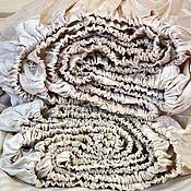 Белое постельное белье из 100% тенселя LUX , Shabby Chic