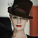 Cerise velours Hat, Hats1, Moscow,  Фото №1