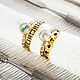 Vermeil ring with 6mm swiss blue topaz (RCR6). Rings. IRStudio. My Livemaster. Фото №5