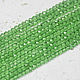 Beads 80 pcs faceted 3h2 mm Green. Beads1. agraf. My Livemaster. Фото №4