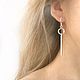 Order A set of three earrings, silver asymmetrical earrings. LovelyStones. Livemaster. . Earrings Фото №3