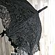 Винтаж: Антикварный кружевной зонт от солнца. Парасоль XIX век. Зонты винтажные. Антикварный текстиль. Ярмарка Мастеров.  Фото №6