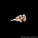 Заказать Серьги / Пусеты "Пара сердец" из золота 750 с бриллиантами. BUGAKOV jewelry. Ярмарка Мастеров. . Серьги-пусеты Фото №3