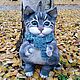 Рюкзак валяный "Котик, котик - тёпленький животик", Рюкзаки, Ижевск,  Фото №1