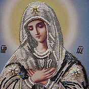 Картины и панно ручной работы. Ярмарка Мастеров - ручная работа Икона Божией Матери Умиление. Handmade.