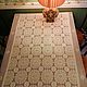 TABLECLOTHS: Tablecloth by knitting machine, with an ornament-circles. Vintage 60 g Ita, Tablecloths, Bari,  Фото №1
