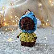 Куклы и игрушки handmade. Livemaster - original item Teddy bear knitted in a hat. Handmade.