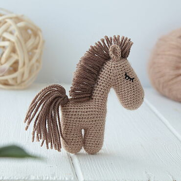 Цифровые товары ручной работы. Ярмарка Мастеров - ручная работа Мастер-класс вязаная Лошадка для фотосессии новорожденного крючком. Handmade.