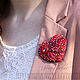 Заказать Брошь Heart. Himawari shop. Ярмарка Мастеров. . Брошь-булавка Фото №3
